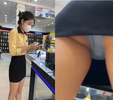 Quay clip bắt quả tang nữ nhân viên TGDĐ khiêu dâm