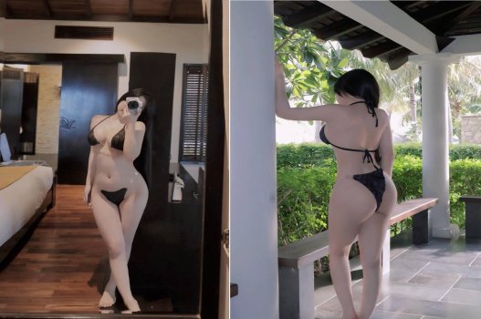 Yêu đương nóng bỏng cùng người mẫu ảnh quyến rũ bên đại gia