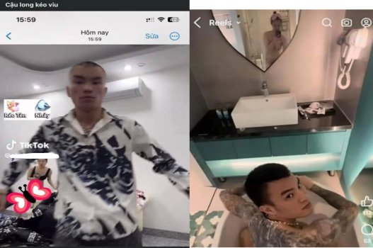 Vợ long 9 ngón lộ bướm đầy lông